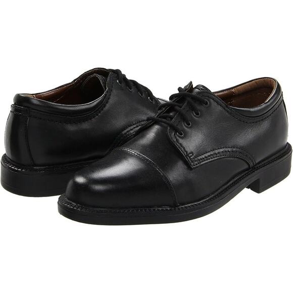 Dockers Mens Gordon Cap Toe Oxford Shoes US 14 M EU 48 Black Leather NIB - Picture 1 of 11